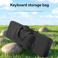 Keyboard Storage Bag 87-Key Dual-Pocket Keyboard Case for Logitech MX Keys S/MX Keys Series