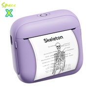 Space X Mini Portable Printer Sticker Printer Portable Inkless Sticker Maker Mini Thermal Printer fo