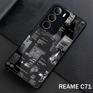 Softcase Glass Glossy For Realme C73 C75 C71 Cassing hp Realme C73 C75 C71-Protective Case hp Realme