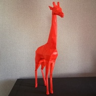 DIY 3D Papercraft A4 Paper Model Decor Kit: Giraffe