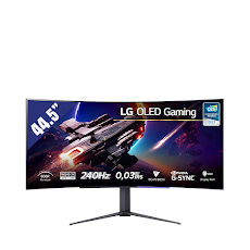 Màn hình LCD LG 44.5" 45GR95QE-B.ATV ( 3440 x 1440/ OLED/ 240Hz/ 0.03ms (GtG)) - Demo