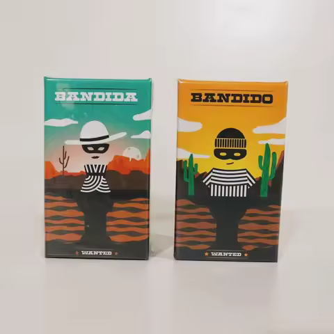 BANDIDO BANDIDA Puzzle Board Game for 1-4 Players, 15min Family Party Game, Fun Strategy Game