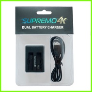 ▹  ⌖  ▾  Supremo 4K Dual Battery Charger - Black
