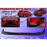 PERODUA MYVI 2022 FACELIFT ADVANCE GT FRONT SKIRT BUMPER SKIRT LIP NEW MYVI FL SKIRT DEPAN ADVANCE G