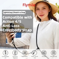 Lanyard for DJI Action 5 Pro/Insta360 X5 X4 Camera Adjustable Shoulder Strap Anti-loss Rope Action C