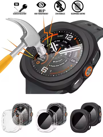 Screen Protector for Samsung Galaxy Watch Ultra2 47mm Case Tempered Glass Hard PC Bumper Galaxy watc