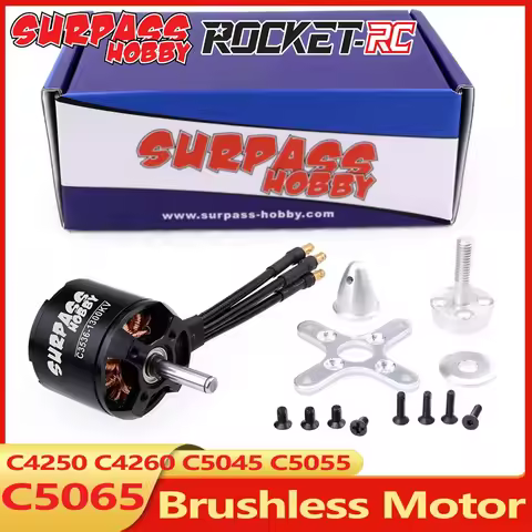 Surpass Hobby Brushless Motor C4250 C4260 C5045 C5055 C5065 14Pole with Acc for UAV Aircraft Multico