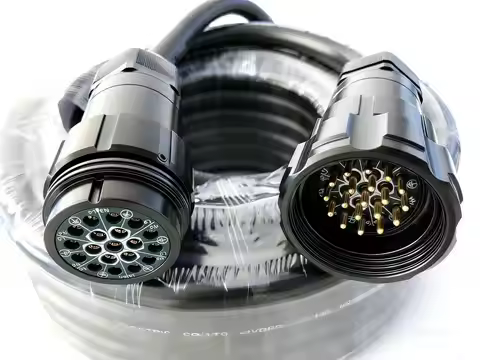 19PIN Socapex Power Cable 3G2.5m㎡ H05VV5-F VDE CE certificated with female and male SLY 19pin Connec