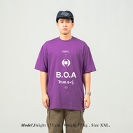 UNKL347 Purple T-Shirt Combed Material Simple Motif NEIS Cotton T Shirt