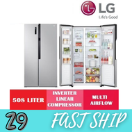 LG GC-B507PQAM 508L Side by Side Inverter Refrigerator Peti Sejuk Fridge