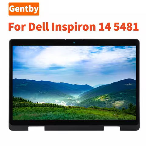 14-inch For Dell Inspiron 14 5481 2-in-1 P93G P93G001 LCD Touch Screen Assembly With Frame HD 40 Pin
