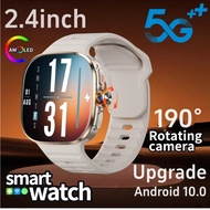 M99 Smartwatch 5G With 2.4inch Amoled Screen 900W Rotating Camera WIFI GPS Position Compass NFC Blue