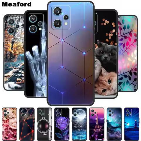 For Realme 9 Case RMX3521 Shockproof Soft silicone TPU Back Cover For Realme9 4G Phone Cases Realme 