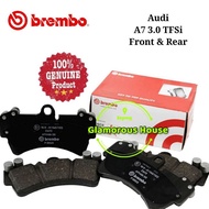 BREMBO Audi A7 3.0 TFSi Front Rear Disc Brake Pad