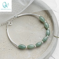 Original jade bead women's bracelet s925 sterling silver fashion bangle bracelets