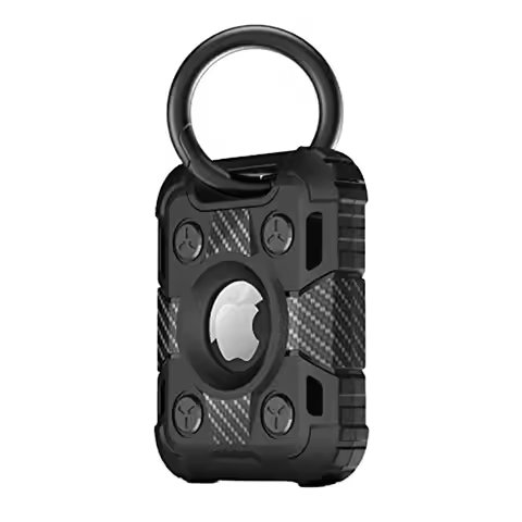 Case For Airtag with Keychain, Shockproof AirTag Holder,Anti-Scratch AirTag Cover Tracker Key Ring D