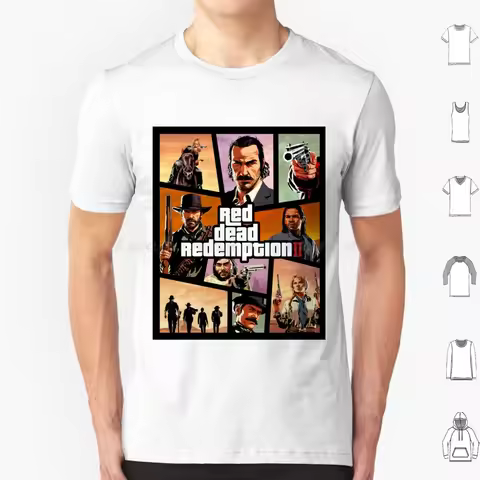 Arthur Morgan Cowboy Outlaw T Shirt Cotton Men Women DIY Print Arthur Morgan Cowboy Rdr Gaming Weste