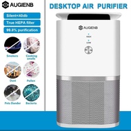 AUGIENB Air Purifier Smoke with True Hepa Filter Odor Allergies Compact Purifiers Eliminator for Smo