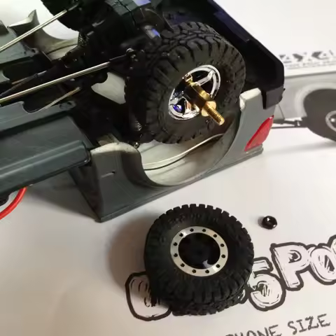 Orlandoo Hunter Rc Crawler 1:35 Modified Two-Wheel Widened Wide Axle Bridge Wheels Modification Part