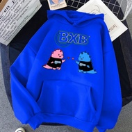 hoodie bxb betrand peto jaket all size m warna abu biru hitam - biru m