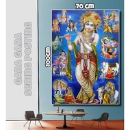 DEWA BRAHMA DEWA WISNU DEWA SIWA Poster Wall Display BIG JUMBO size 100x50cm 100x70cm 150x100cm 200x