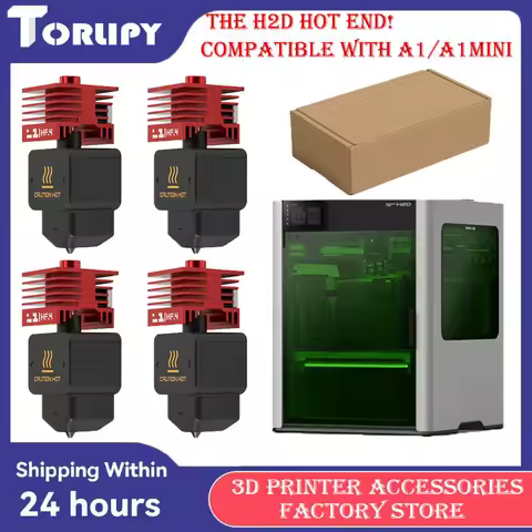 H2D High Flow 3D Printer Hotend One-Piece Hardened Steel Nozzles High Precision Quick Replacement fo