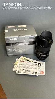 【二手 狀況好 可議價】Tamron 28-300mm F/3.5-6.3 Di VC PZD A010 盒裝 附保護鏡 日本購入 10,000元