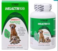 🐱M&W🐶NUTRAMAX 萃麥思｜寵物專用魚油 120粒【🐶犬用】Welactin Canine Omega-3 Supplement for Dogs