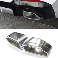 Car Exhaust Tip For BMW X3 G01 X4 G02 30i 2022 Square Exhaust Pipe Black Muffler Tips Welding Exhaus