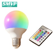 SMVP LED RGB Remote Control Bulb Ambient Light E27 220V G70 G80 G95 G120 9W 12W 15W 18W