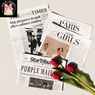 BLHome 2pcs Simulation Newspaper European Newspaper Photography Props