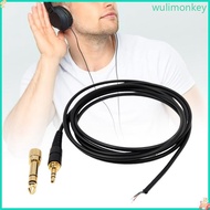 WU 6 5mm Headphone Repair Cable For M20X M30X AD500X A550Z AD900X DT440 DT770 DT880 DT990 MDR-7506 C