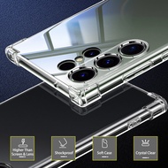 Samsung Galaxy S25 S25+ Plus S25 Ultra A26 A36 A56 A06 5G Soft Transparent Clear Case Cover TPU Casi