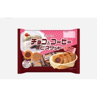 Bourbon Go & Coffee (163g) Chocolate Cream Biscuits And Crispy Bread Imported From Japan Rich Aroma