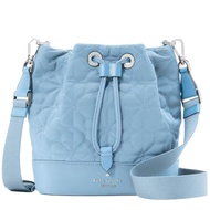Kate Spade Flower Quilted Fabric Bucket Bag in Montauk Blue KK076