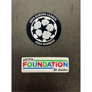 OFFICIAL UEFA Europa League 2024 Winner + Foundation Patches (Atlanta FC)