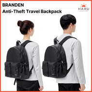 BRANDEN Anti-Theft Travel Backpack 17L Lightweight Water Resistant Safe Backpack