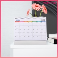 Small Desk Calendar Desktop 2024 Planning Flipped Calendar Desktop Calendar Desk Calendar 2024 for Home Table Office uiran.sg
