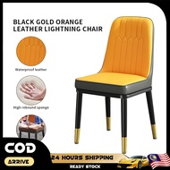 VARIOUS LEATHER DINING CHAIR WITH METAL POWDER COAT LEG/KERUSI MAKAN/KERUSI PU LEATHER/FURNITURE Tre