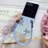 Ốp cho Samsung Galaxy Z Flip 7 5G 4G 2025 vỏ điện thoại thời trang Chống sốc với dây buộc nơ Gradien
