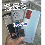 Back Casing full set OPPO A96 4G original (backdoor + frame + Bezel Bazel) Backdor housing