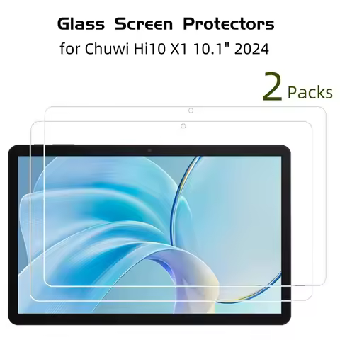 2 Packs Tempered Glass Protectors for CHUWI Hi10 X1 X2 2025 Tablet Screen Protector 0.33mm 9H HD Scr