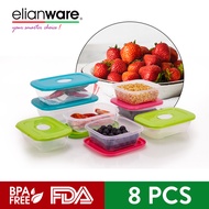 Elianware 8pcs Multicolor Microwavable Food Container Bekas Makanan Set (400ml + 800ml)