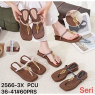 2566-3x latest beautiful daily jelly flip flops 3cm high