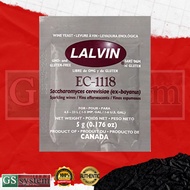 LALVIN DRIED WINE YEAST EC1118 1 SACHET 5g PER SACHET IMPORTED FROM USA