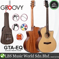 Groovy GTA-EQ 41 Inch Full Size Acoustic Electric Guitar with Bag and Pickup (GTA)