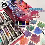 [t15l11] Pocket màu nước tách nhũ SuperVision bản Hoa Hoả 10 màu
