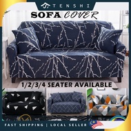 RAYA 1/2/3/4 Seater Sofa Cover L Shape Slipcover Stretch Sofa Cushion Cover Protector Couch Slip Sarung Sofa Bercorak