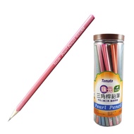 [Jiumu Stationery Shop] Tomato Masterpiece P-06 Pearl Pencil Triangle Rod 2B Wooden Writing Practice