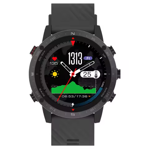 SUNROAD Digital GPS Sports Watch Waterproof Swim Altimeter Compass Triathlon Men Wristwatch Run Outd